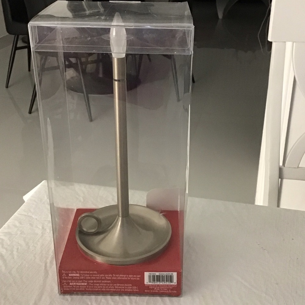 Ashland Table Lamp Accent - Silver color Finish New